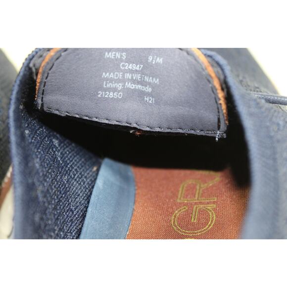 Cole Haan Stitchlite Wingtip Oxford Mens Size 9.5 M Shoes Blue White Dress Sneak